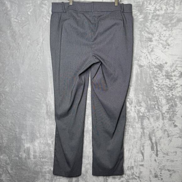 Lane Bryant Pants Womens 18 Gray Straight Leg Stretch Career Work Office Modern - Picture 2 of 10
